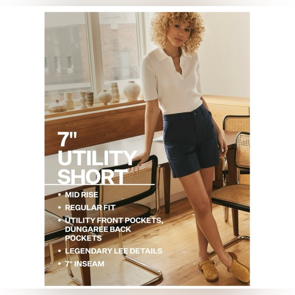 Lee® Women's Mid Rise 7" Utility Short - Picture 2 of 7